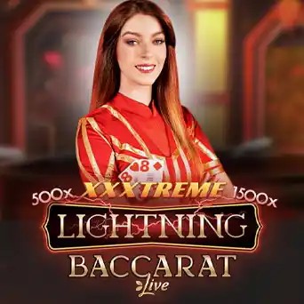 Lightning Baccarat by Evolution, showcased at spinarium.be – game logo